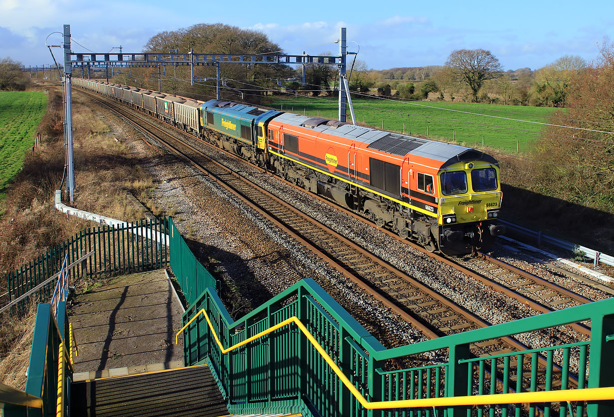 66623 & 66547 Uffington 28 January 2020