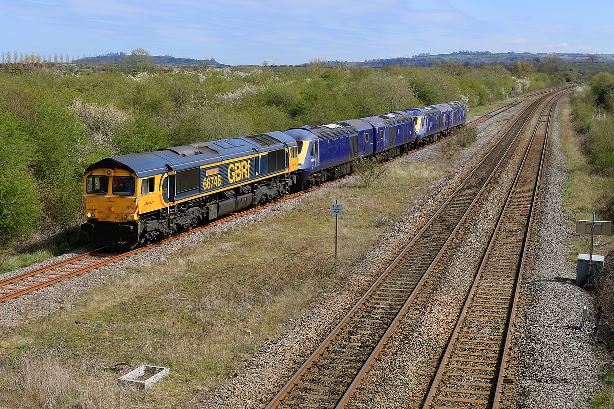 66748, 43056, 43087, 43193 & 43197 Honeybourne 13 April 2021