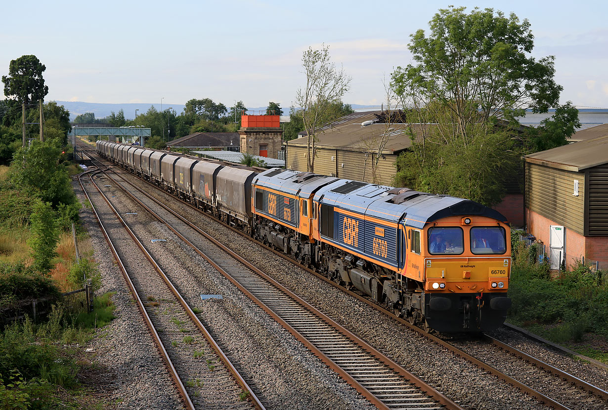 66760 & 66750 Ashchurch 17 July 2018