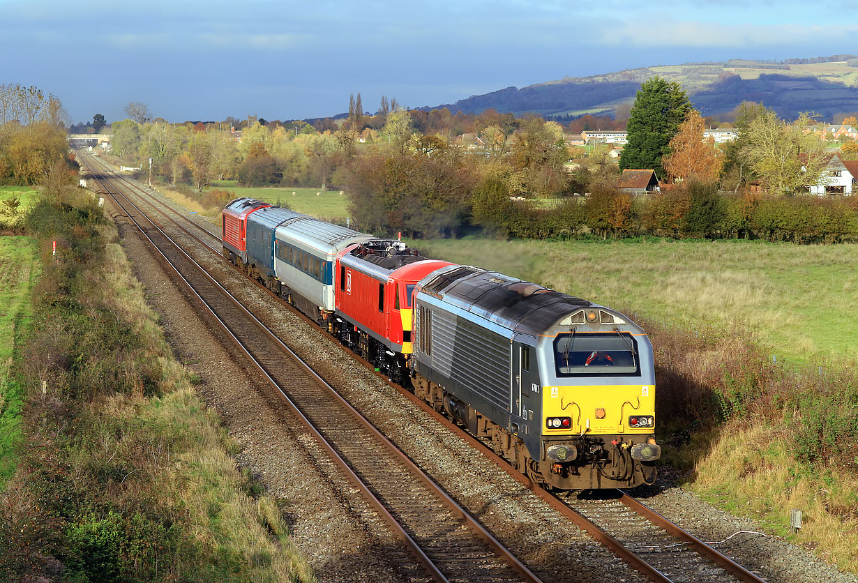 67012 & 90035 Claydon (Gloucestershire) 10 November 2019