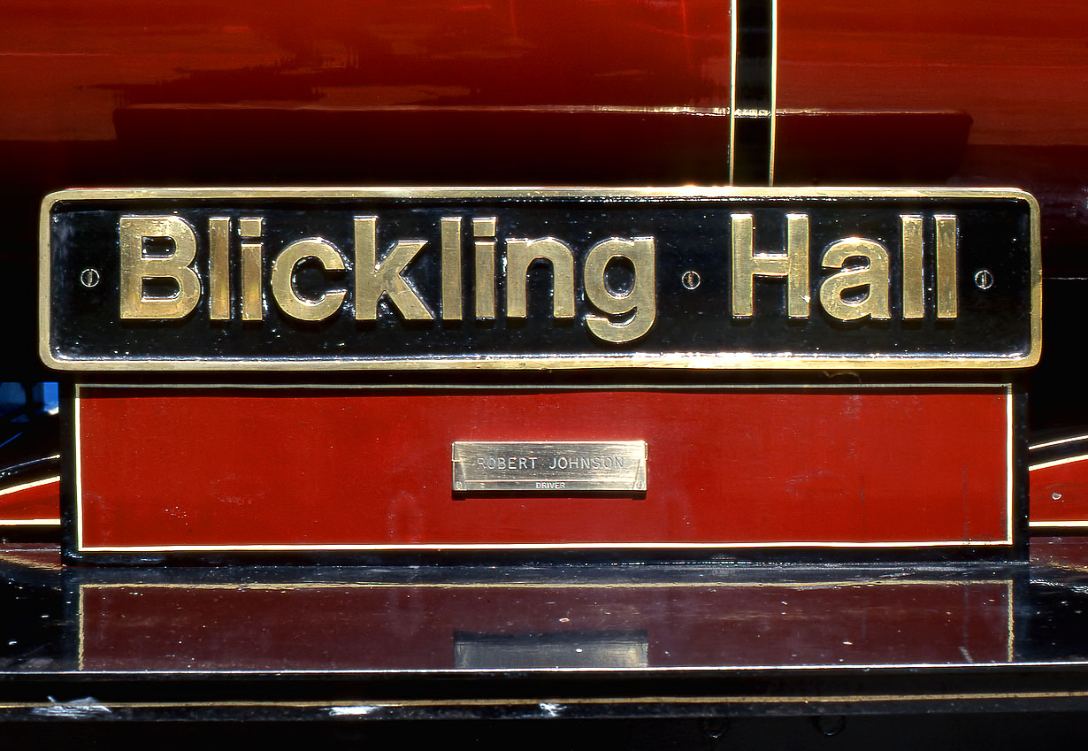 6 Blickling Hall Nameplate 1 June 1997