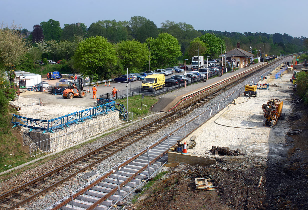 Charlbury Station Footbridge Foundations 21 April 2011