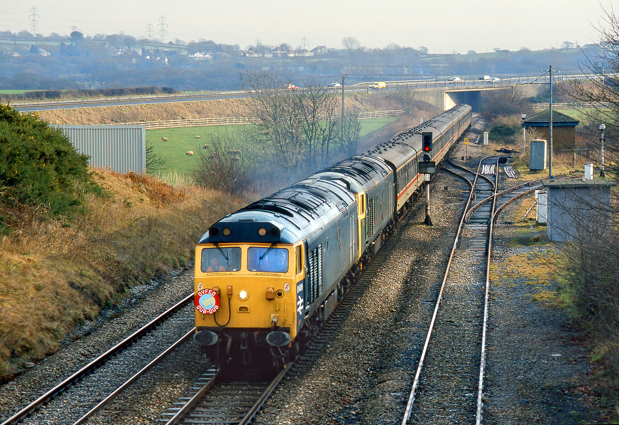 D400 & 50007 Grovesend Colliery Loop 8 January 1994