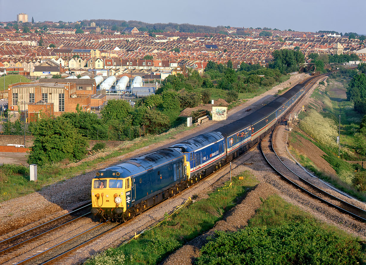 D400 & 50033 Narroways Hill Junction 16 May 1992