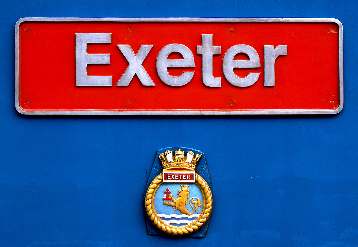 50044 Exeter Nameplate 22 November 1986