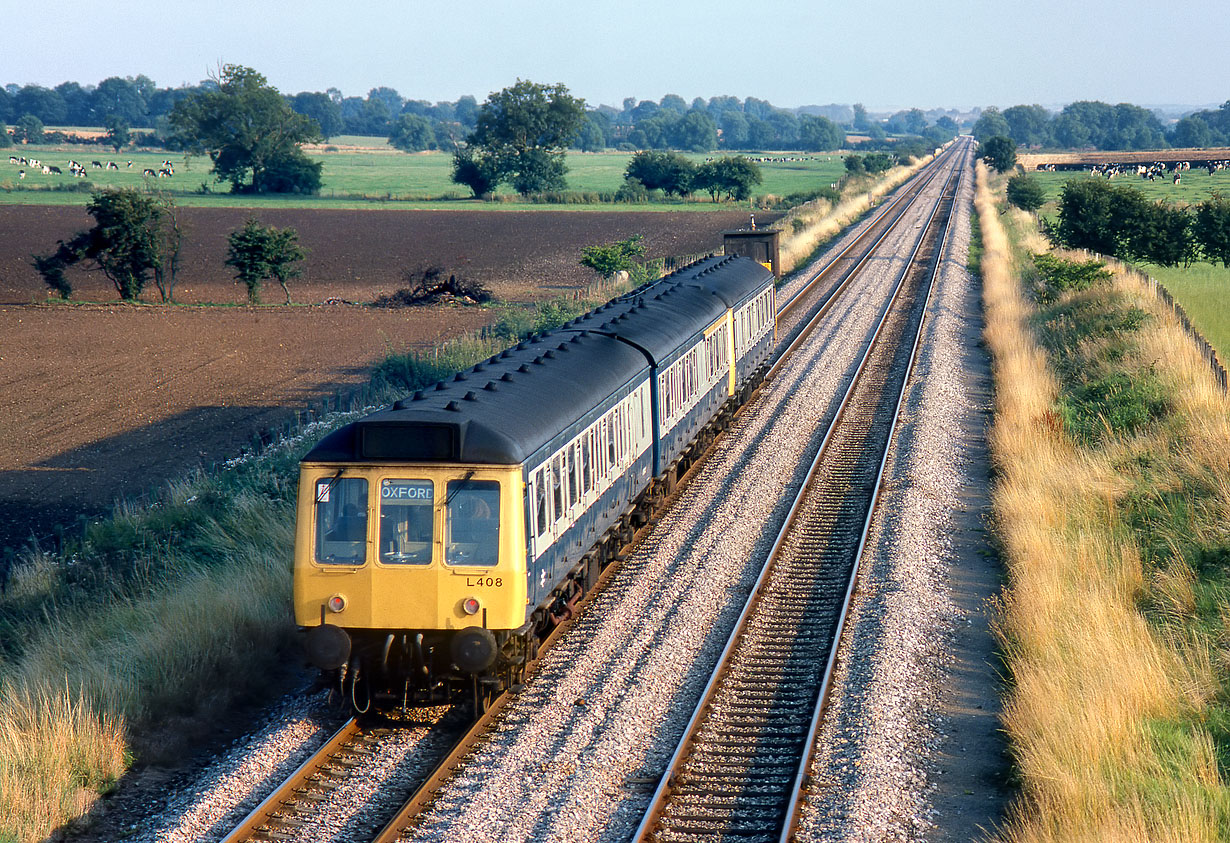 L408 & 55027 Moreton-in-Marsh (Dunstall Bridge) 20 August 1986