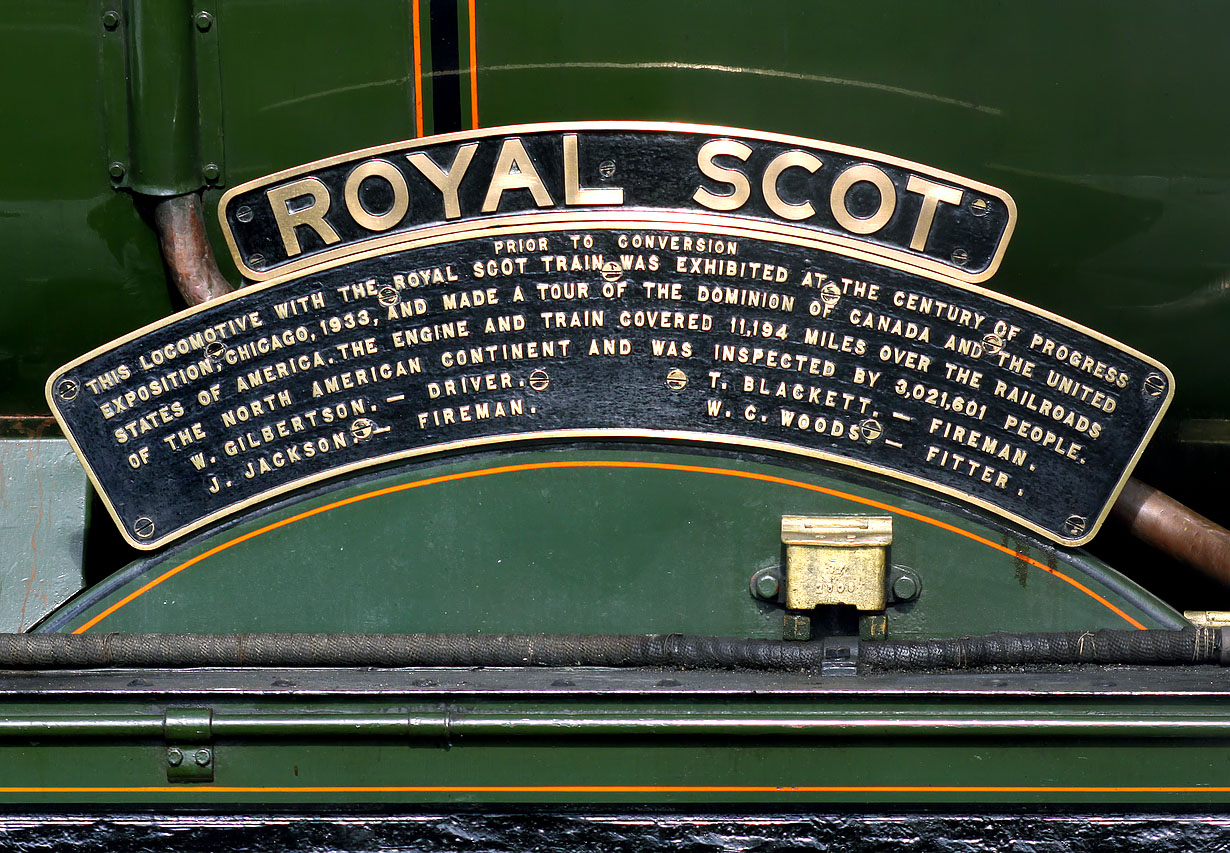 46100 Royal Scot Nameplate 6 October 2021