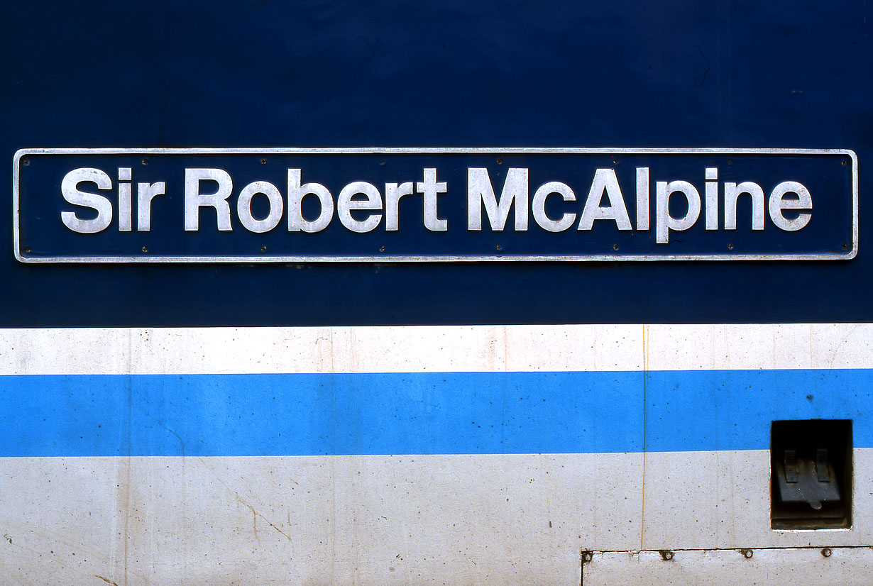 37425 Sir Robert McAlpine Nameplate 27 April 1998