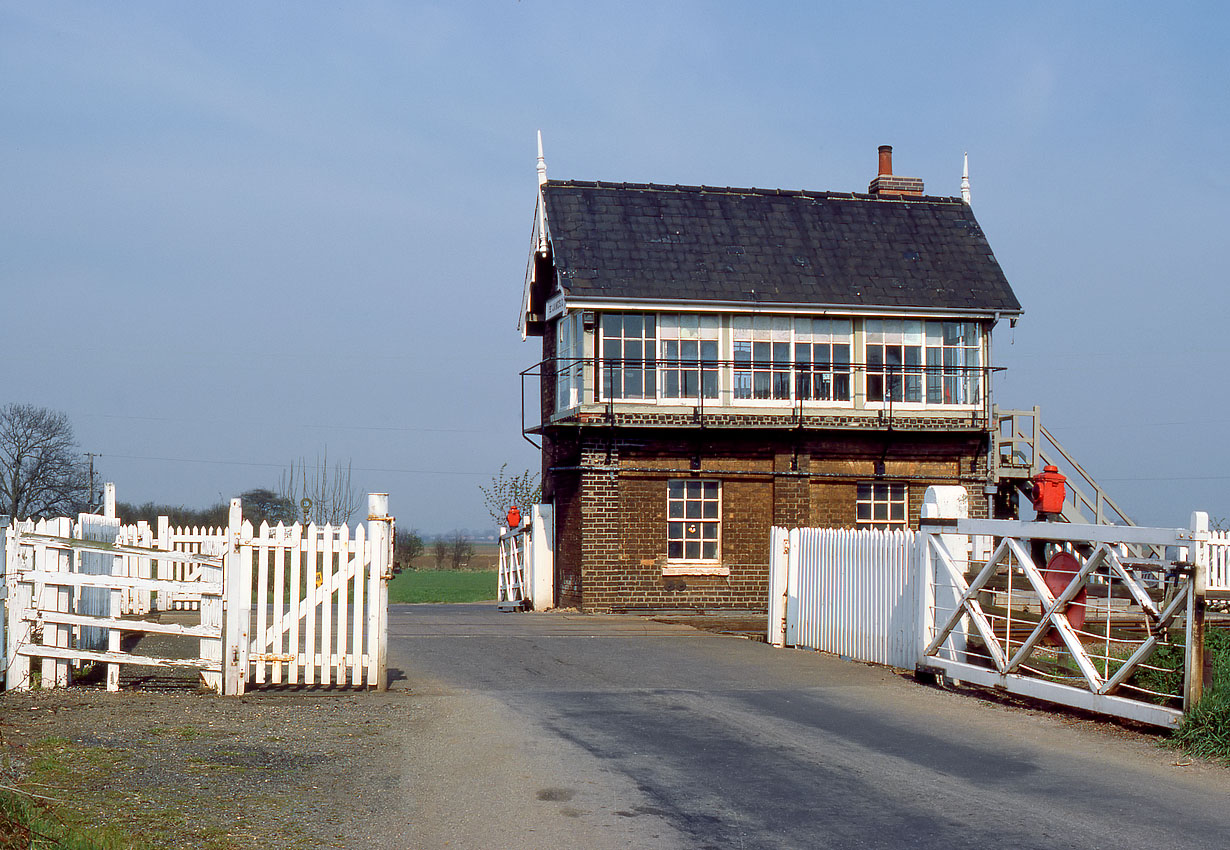 St James Deeping Signal Box 21 April 1984