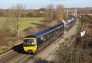 166217 & 165133 Didcot North Junction 26 November 2017