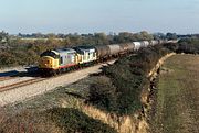 37371 & 37248 Denchworth (Circourt Bridge) 3 November 1990