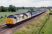 37892 & 37893 Shrivenham (Ashbury Crossing) 22 June 1991
