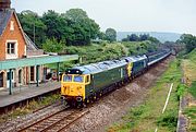 50007 & D400 Seaton Junction 24 May 1992