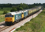 50049 & 50031 Shrivenham (Ashbury Crossing) 7 August 2005