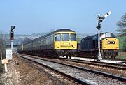 51955 & 40174 New Mills South Junction 27 April 1984