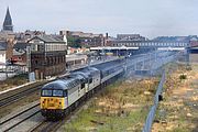 56009 & 56028 Rhyl 11 August 1991