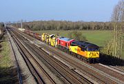 56302 & 59202 Denchworth (Circourt Bridge) 26 February 2014