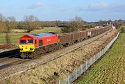 59201 Shrivenham (Ashbury Crossing) 28 January 2015