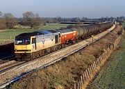 60037 Shrivenham (Ashbury Crossing) 29 December 1995