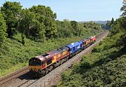 66169, 66005, 66089 & 66117 Up Hatherley 13 May 2019