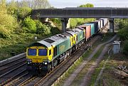 66420 & 66416 Didcot North Junction 25 April 2017