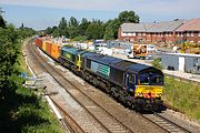 66420 & 66542 Wootton Bassett 10 July 2014