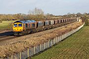 66710 Shrivenham (Ashbury Crossing) 28 January 2015