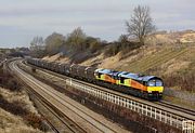 66845 & 66844 Standish Junction 30 January 2011