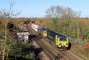 70004 & 66525 Wolvercote Junction 26 November 2024