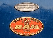 D400 Rail Plate 5 January 1992