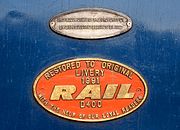 D400 Rail Plate 5 January 1992