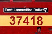 37418 East Lancashire Railway Nameplate 19 April 2003