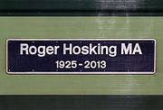 D1935 Roger Hosking MA 1925 - 2013 Nameplate 6 October 2021