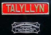 Talyllyn Nameplate 3 June 2012